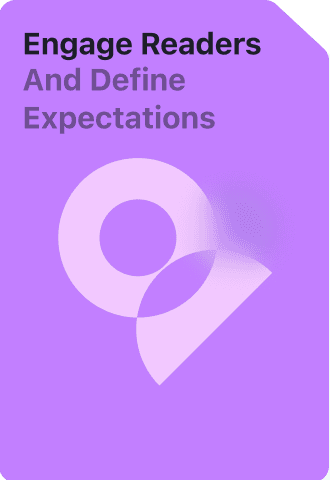 Engage Readers and Define Expectations